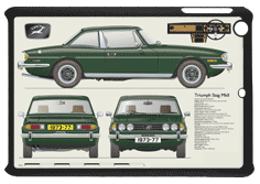Triumph Stag MkII (hard top) 1973-77 Small Tablet Covers